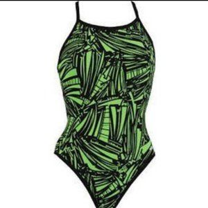 Dolfin Green and Black Reversible swimsuit